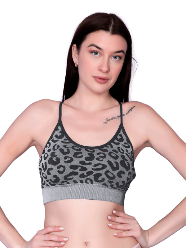 Women Animal Print Sports Bra / GBRA017